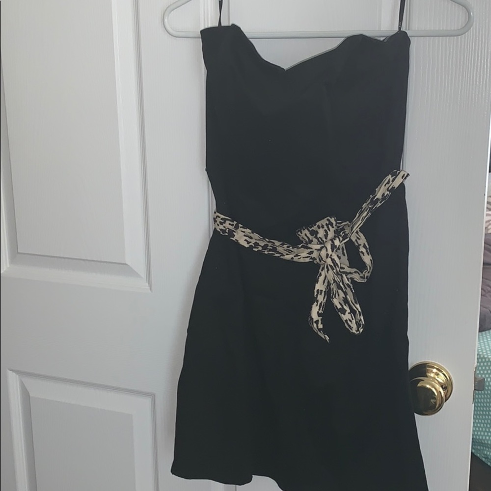 Black Strapless Dress w/ Belt
